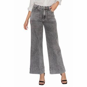 Artemis Vintage Women's High Rise‎ Palazzo Jeans Black